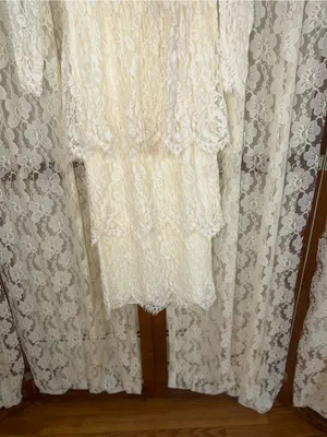 Pretty Vintage 90s Jessica McClintock Tea Length Lace Wedding Dress thumbnail 4