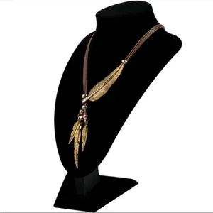 Boho Feather Decor Choker Necklace Vintage Style Rope Chain Ethnic‎ Style thumbnail 4