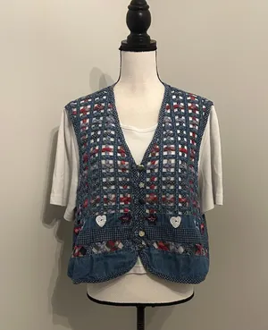 Vintage Koret City Blues Americana Top thumbnail 1