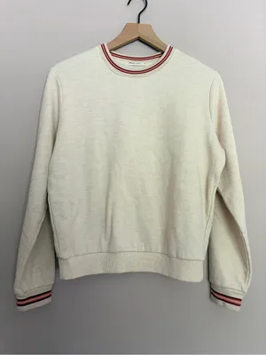 Marine Layer Anytime Crewneck Sweatshirt Heather Oatmeal thumbnail 2