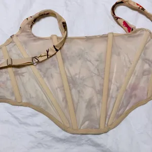 Out From Under Urban Outfitters Corset Top Tan Floral Small‎ S Bustier Coquette thumbnail 5