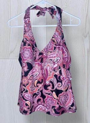 Y2K Women’s Paisley Halter Tank Top thumbnail 2