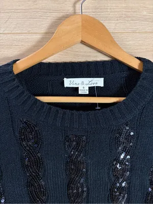 Vine & Love Black Sequin Cable thumbnail 4