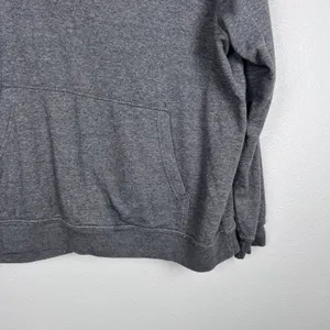 Nike Women's Funnel Neck Sweatshirt Gray Sz 1X thumbnail 3