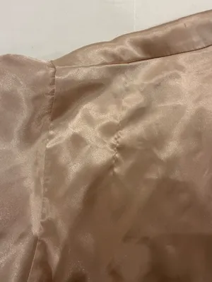 Vintage Val Mode Lingerie Pink Satin Embroidered Kimono Robe - Plus Size 2X thumbnail 4