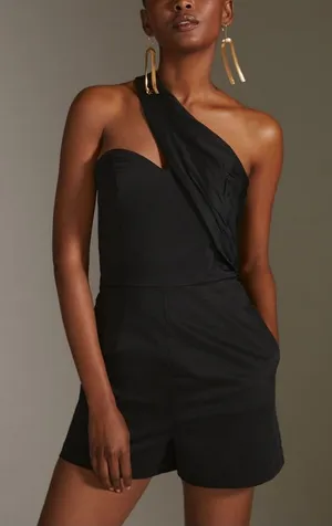 HUTCH BY ANTHROPOLOGIE One Shoulder Romper thumbnail 1