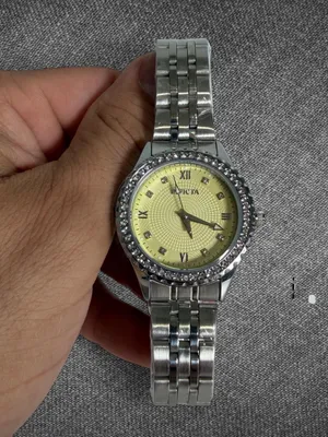 Invicta Silver-Tone Crystal Bezel Yellow Dial Bracelet Watch - Brand New thumbnail 8