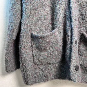 Zara Women’s Blue‎ Wool Blend Cardigan L–XL Soft Cozy Lightweight Button Sweater thumbnail 4