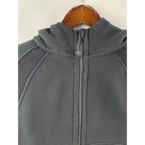 Women’s LuluLemon Scuba Oversized Black Full Zip Hoodie M/L thumbnail 2