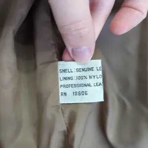 Schott Sportswear Genuine Leather Bomber Jacket‎ Womens Size 40 Brown thumbnail 7