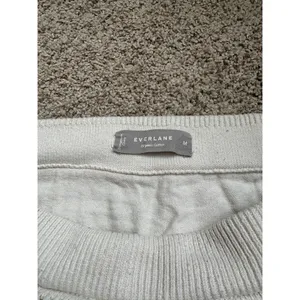 Everlane The Crochet Knit Skirt In Cream White Medium Organic Cotton thumbnail 8