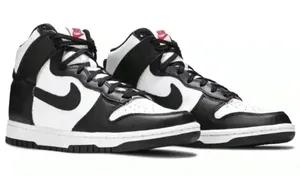 NIB Nike Dunk High Panda Black White Sneaker Shoe Women’s 8 Men’s 6.5 thumbnail 1