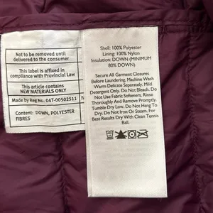Eddie Bauer Women’s Size M Down Puffer Vest Packable Plum Purple thumbnail 4