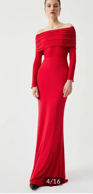 NWT Commense Red Off-Shoulder Dress thumbnail 1