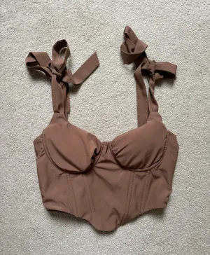 Brown Corset Top Size XS thumbnail 3