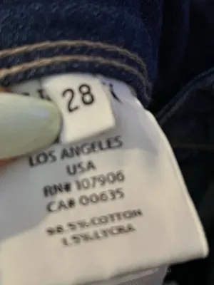 VTG Y2K HUDSON BLUE JEANS Straight FLAP STRETCH Boho Festival LOS ANGELES 28 thumbnail 3