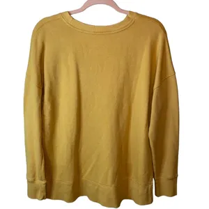 Time and Tru Mustard Yellow Crewneck Sweatshirt Medium‎ Casual Pullover Top thumbnail 3