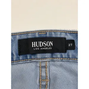 Hudson Rosie Jeans Size 27 Light Wash Distressed Wide Leg High Rise Denim thumbnail 4