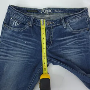 Wrangler Rock 47 Ultra Low Rise Embellished Flare Jeans Size 5x36‎ WHX65MG thumbnail 11