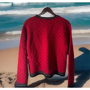 Vintage Tally-Ho Fair Isle Wool Cardigan Sweater Women's Size Medium Cottagecore thumbnail 2