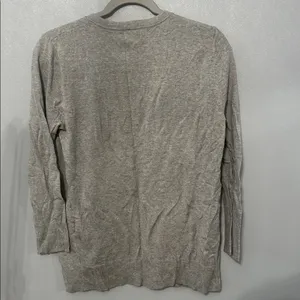 Merona Light Gray Button Front Cardigan‎ thumbnail 4