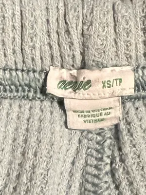 Womens XS Aerie Waffle Knit Thermal Joggers– Pale Mint Green thumbnail 9