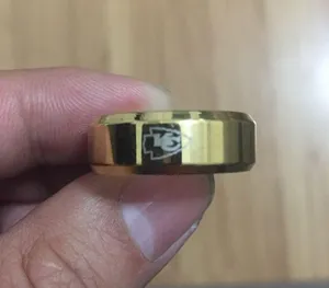 Gold Titanium Kansas City Chiefs Ring thumbnail 4
