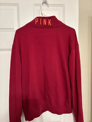 Pink Victoria’s Secret Virginia Tech Quarter Zip thumbnail 3