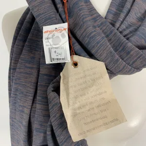 Alternative Orange Label Womens Scarf Navy Streaky Knit Pima Cotton NWT 040015 thumbnail 3