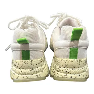 Women’s Steve Madden White and Cream‎ Chunky Sneakers thumbnail 4