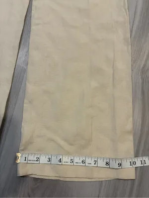 55% linen Calvin Klein Light Beige High-Waist‎ Trousers thumbnail 2