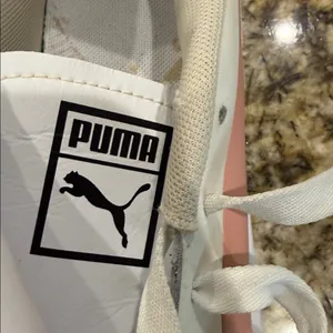 Puma Women's Pink and White Sneakers thumbnail 2