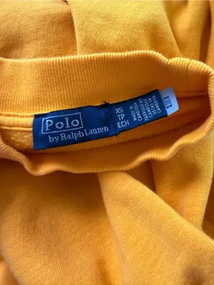 Polo Ralph Lauren Women's Yellow Vintage Fleece Logo, size XS thumbnail 6