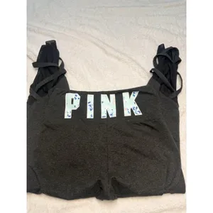 Victoria Secret Pink Yoga Strap Ankle Leggings Woman’s Grey Size Large thumbnail 3