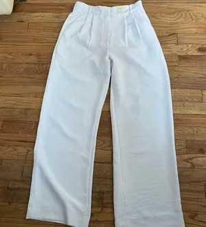 Abercrombie & Fitch ultra high wide leg size 27 4R white Women's thumbnail 1