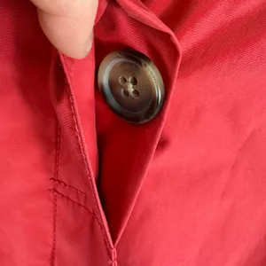 Eddie‎ Bauer Coral Pink Collared Button Up Lined Rain Jacket Pockets Size M thumbnail 3