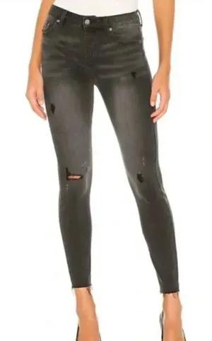 Pistola Audrey mid rise distressed grey skinny jean 24 thumbnail 1