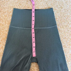 Beyond Yoga Womens High Waisted Ribbed Striped Leggings Small Athletic Active thumbnail 5