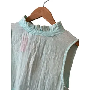 Simply Southern‎ Seafoam Green Cotton Gauze Tiered Ruffle Mini Dress Small NWT thumbnail 13