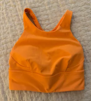 Lululemon Orange high neck Sports Bra thumbnail 1