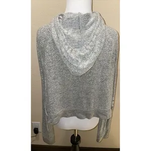 Free Press Women's Gray Cropped Hoodie Size M‎ thumbnail 3