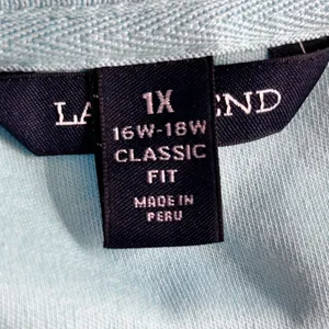 Lands End Womens Polo Shirt‎ Size 1X Everyday Essential Travel Athleisure thumbnail 5