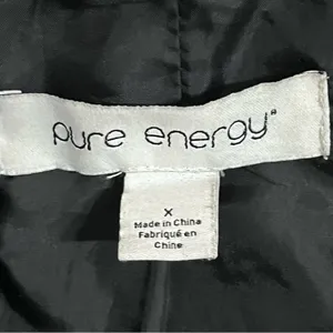 Women's Pure Energy‎ Black Winter Fall Jacket Size XL Faux Leather Trim Black thumbnail 3