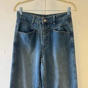 CIDER Women’s Baggy Jeans Straight Wide Leg High Waisted Fold Hem Denim Pants Sm thumbnail 3