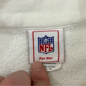 Vintage NFL For Her Los Angeles LA Chargers White Full Zip Sweater Women’s XL. thumbnail 6