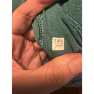 lululemon Scuba Pullover Hoodie Side Slit Logo Oversized Turquoise Blue XS/S thumbnail 9