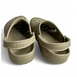 CROCS unisex basic Classic Sandals Clogs Shoes Beige/Tan Size W6-7 M 4-5 thumbnail 4
