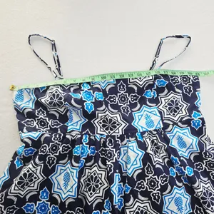 Hutch Anthropologie Blue White Tile Pineapple Print Romper Pockets XL‎ 1 thumbnail 11