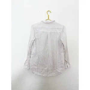 Rails Charli Shirt Size XS Oahu Stripe Metallic Linen Lightweight Button Down thumbnail 12