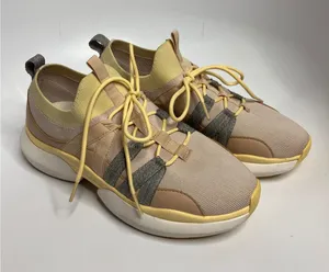 Nurture Boulder Sneakers Womens 9 Tan Yellow Excellent Mixed Media Low Top thumbnail 1